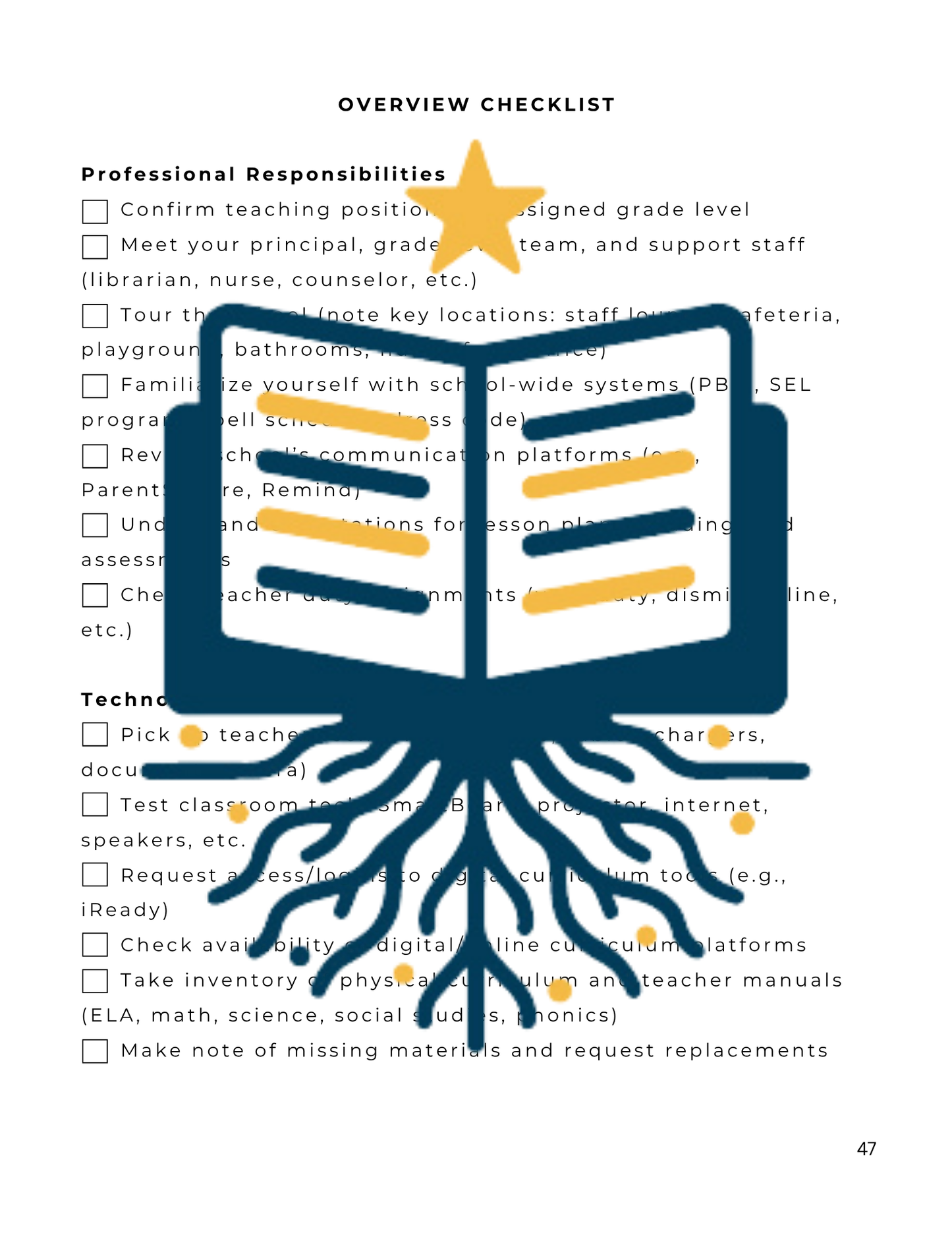 First Year Teacher Checklist & Survival Guide | 60+ Pages of Tips & Templates